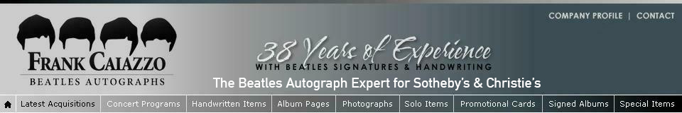 Beatles Autographs